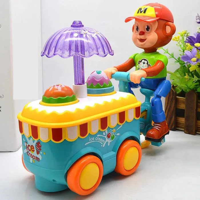 Kids Ice Cream Car Toy With Light Music